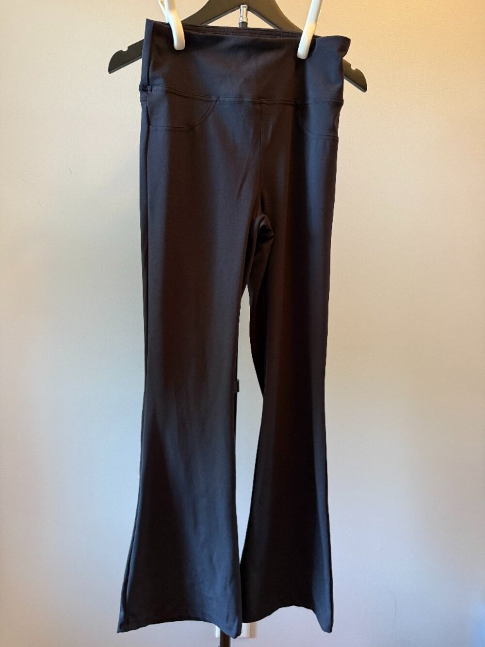Halara Flex High Waisted Slight Flare Work Pants Black Size M